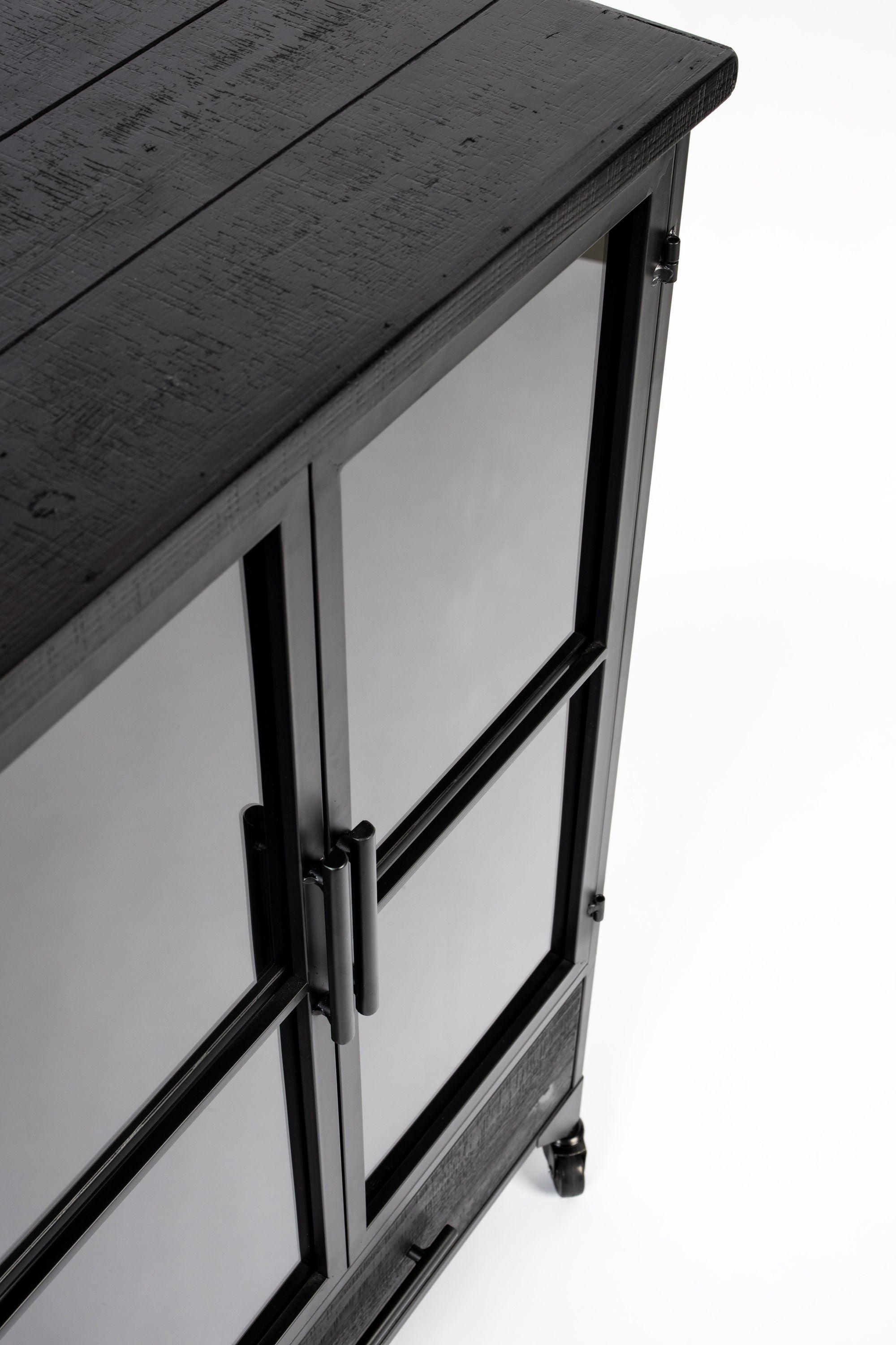 Ferre Black & Glass Low Display Unit